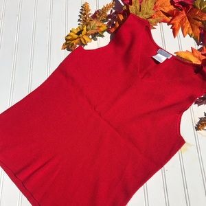 Pierre Cardin Scalloped Neckline Knit Tank